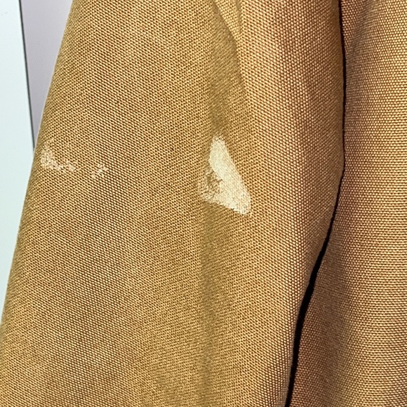 Carhartt Work Jacket 2XL Khaki Men’s Heavyweight Full Zip Hoodie Canvas J131 BRN - Picture 3 of 8